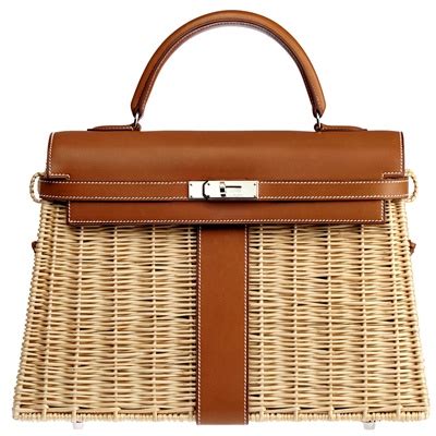 borsa hermes kelly in paglia